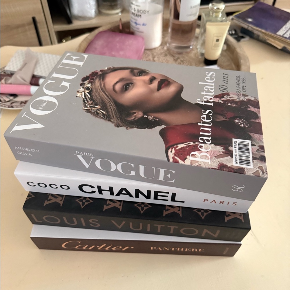 Designer Book Decorative Coffee Table Display  (boxes) - Gray